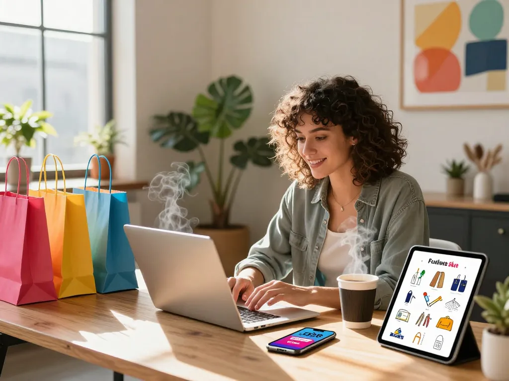 Explore exclusive sales and new products on https://hubet88.icu/ with a stylish shopping scene.