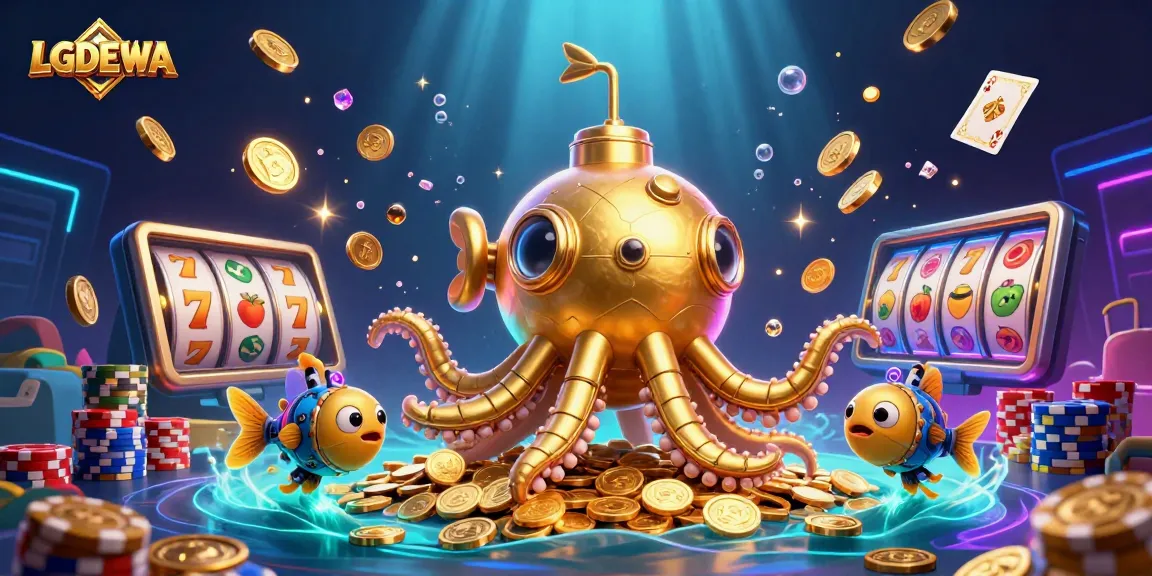 Engage with LGODEWA's thrilling slot game experience featuring vibrant 3D characters and elements.