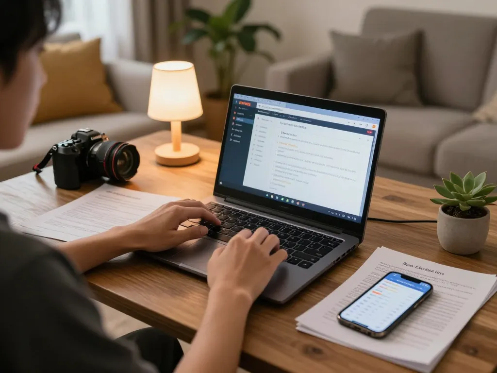 Engaging with GTATOGEL online, a player strategizes for better odds in a cozy home setting.