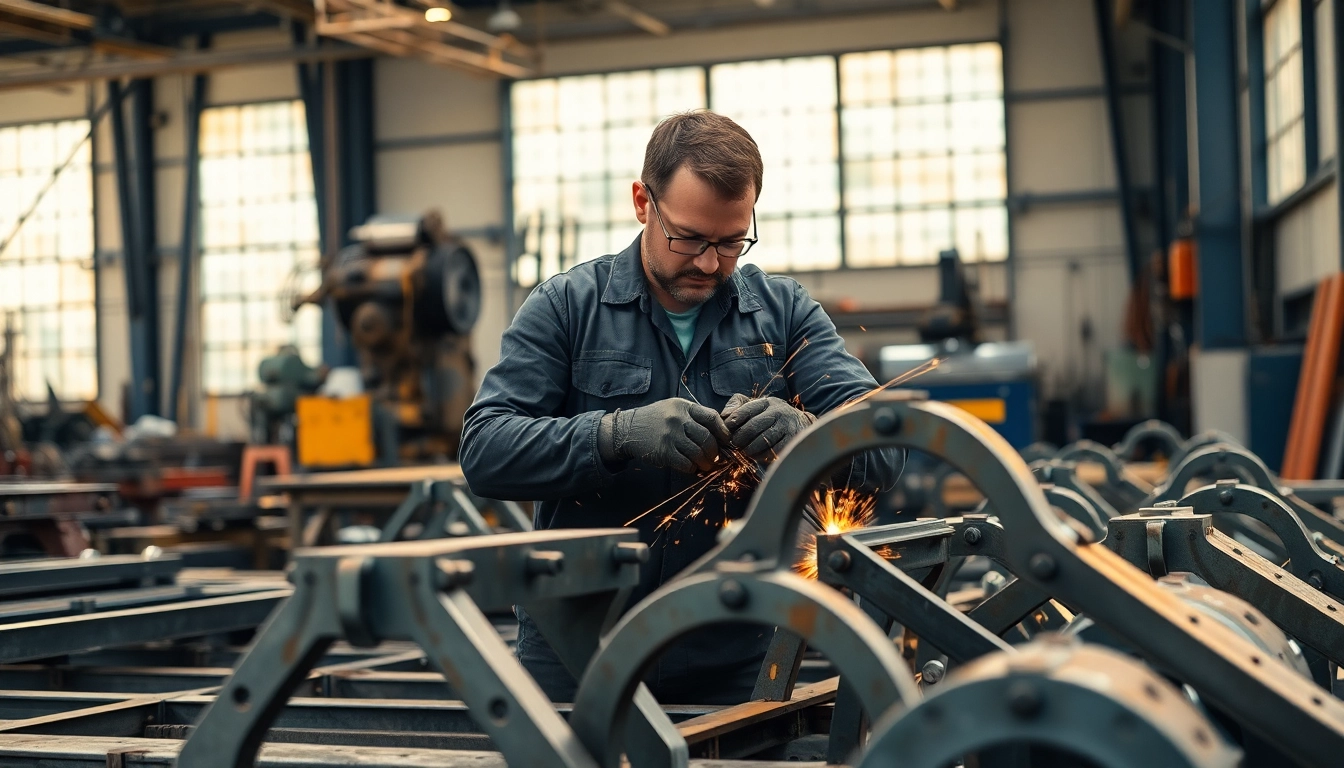 Find reliable steel fabricators near me while observing professionals working with steel structures