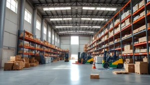 Find a warehouse near me with organized storage space and operational efficiency.