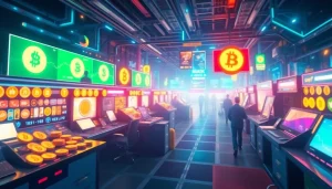 Discover the benefits of Trending Coins listing with an interactive digital marketplace visual.