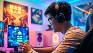 Masuk ke bolahiu login game dengan perangkat gaming modern dan latar belakang yang energik.