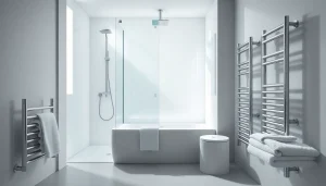 Erleben Sie elegante sonni sanitär Produkte in einem stilvollen Badezimmer.