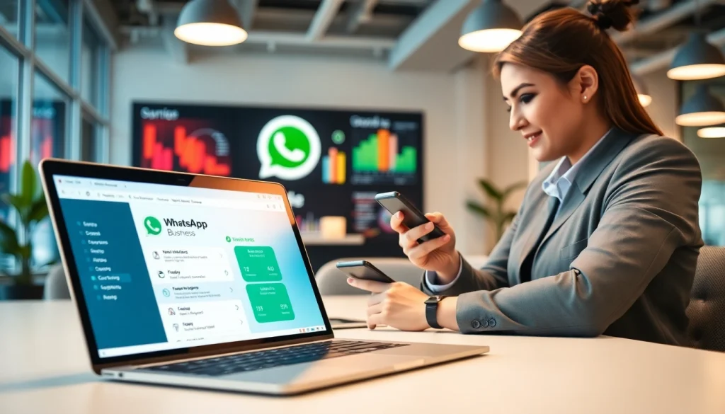 Utilizing whatsapp business api for enhanced customer communication in a modern office