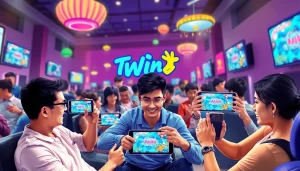 Tashangame players experience thrilling gameplay on multiple devices in a lively environment.