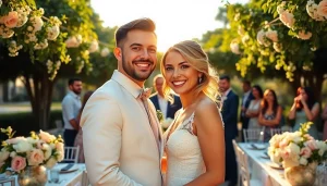 Wedding photographers in Tampa capture joyful wedding moments with romantic decor and sunny atmosphere.