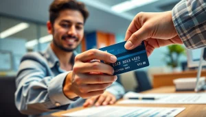 신용카드 현금화 과정을 효율적으로 수행하는 전문가의 모습