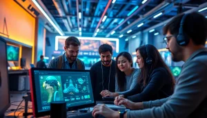 Engage with the concepts behind https://www.trilgameshproject.com, showcasing a collaborative gaming studio environment.