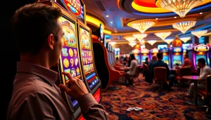 Menangkan jackpot dengan bro138 slot di mesin kasino yang berkilau dan ramai.