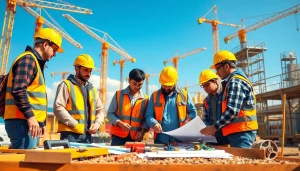 Apprentices engaging in hands-on training using das 142 for workforce dispatch at a construction site.