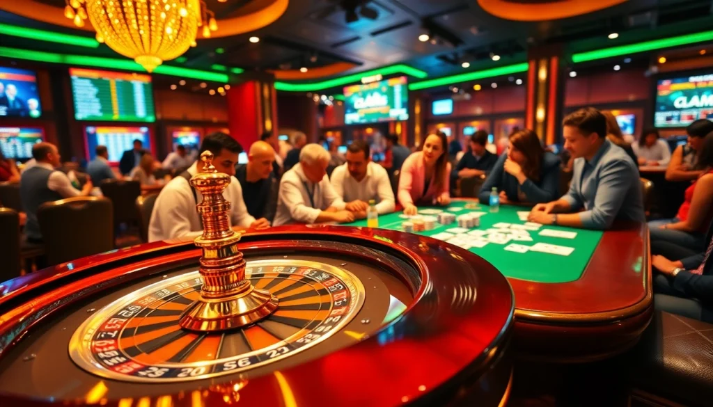 Experience the thrill of net win at the casino with vibrant poker games and roulette excitement.