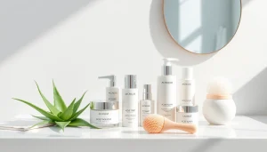 Hudvård mot aknebenägen hud i en lugn hudvårdsrutin med kvalitetsprodukter.