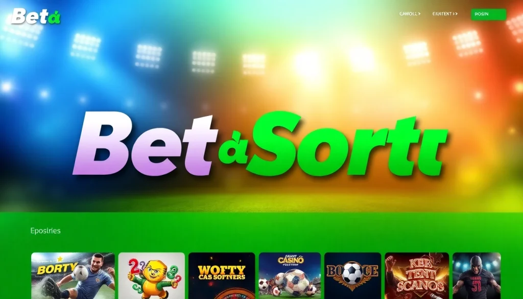 Bet da Sorte oferece apostas emocionantes com imagens de jogos de cassino e esportes.