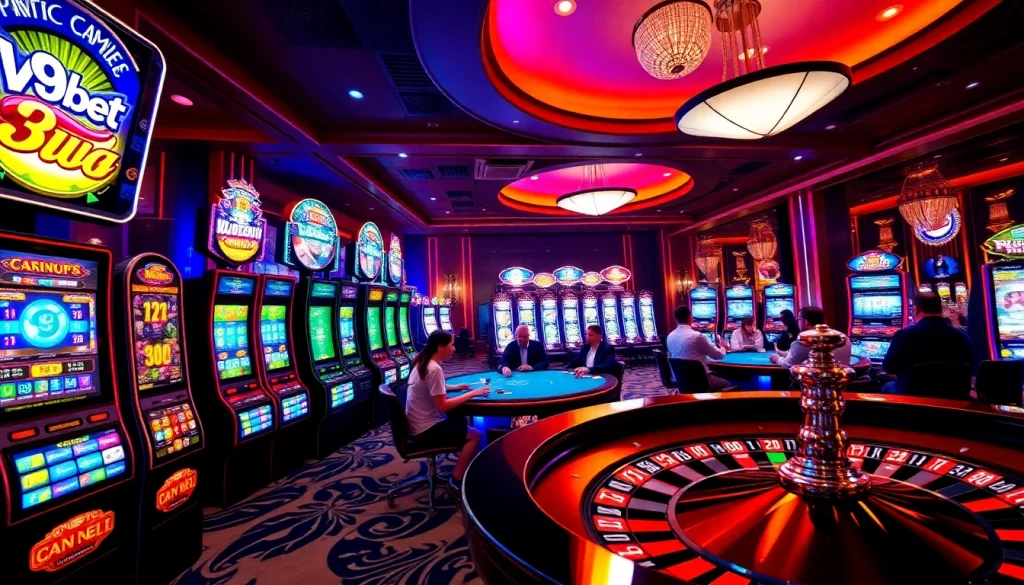 V9bet slot machines provide thrilling online gaming experiences with exciting graphics.