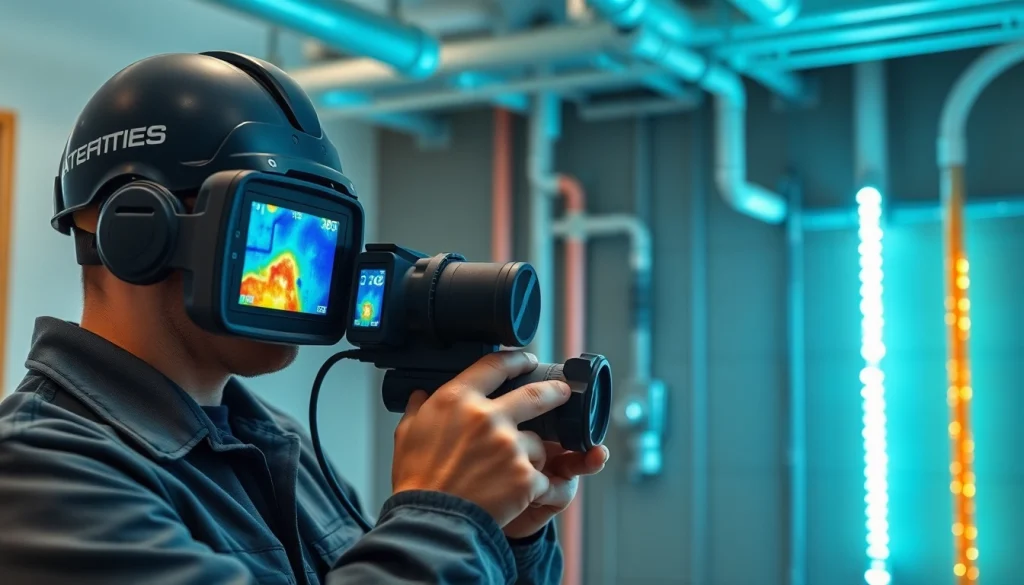 Water leak detection specialist using advanced technology to identify leaks in pipes.