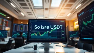 Track the live trends of Solana USDT in a dynamic trading interface.