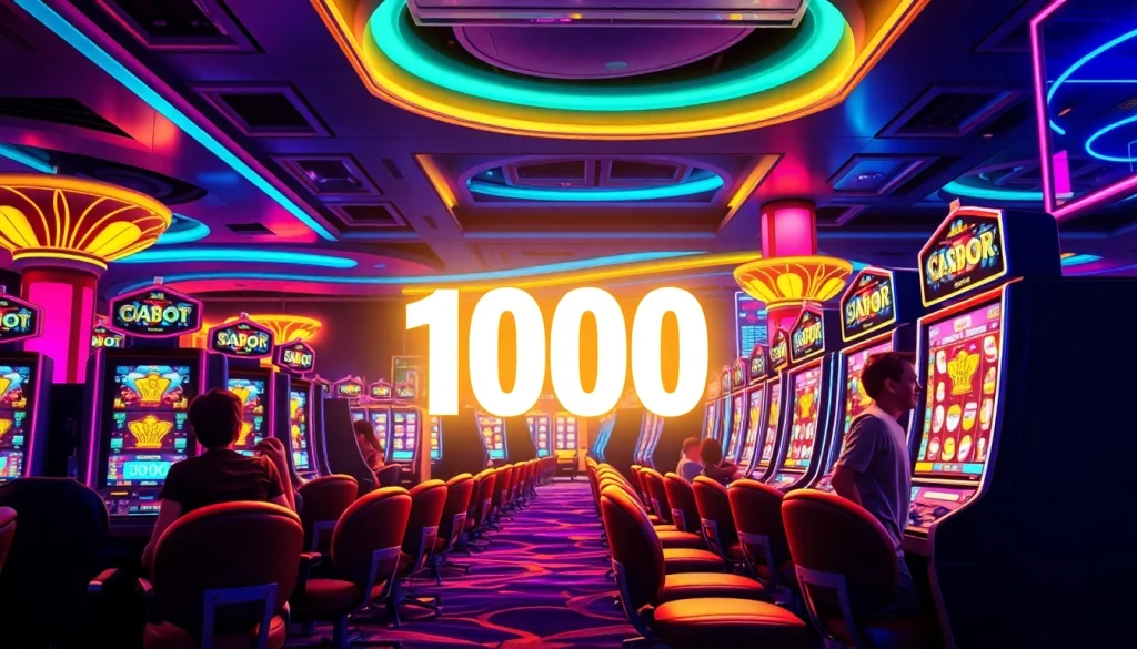 Menangkan jackpot pada permainan slot depo 1000 dengan desain menarik dan suasana meriah.