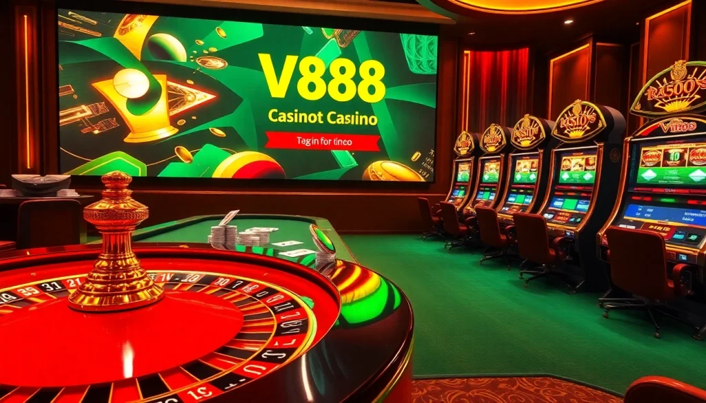 Experience the excitement of vn88 casino gaming with vibrant tables and thrilling slot machines.