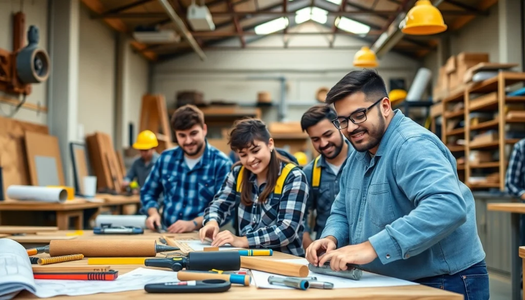 Students engaging in hands-on projects at construction trade schools in texas