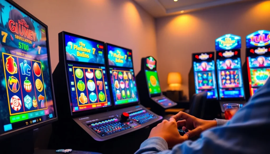 Menggunakan istana777 bet pada set gaming yang nyaman dengan beberapa layar dan suasana menarik.