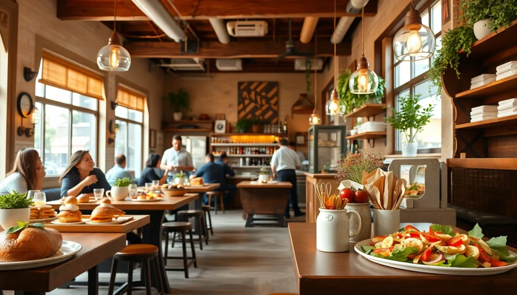 Penawaran lezat dari https://kingarthurcafe.com/menu yang menampilkan kue-kue segar dan hidangan berwarna-warni dalam suasana kafe yang nyaman.