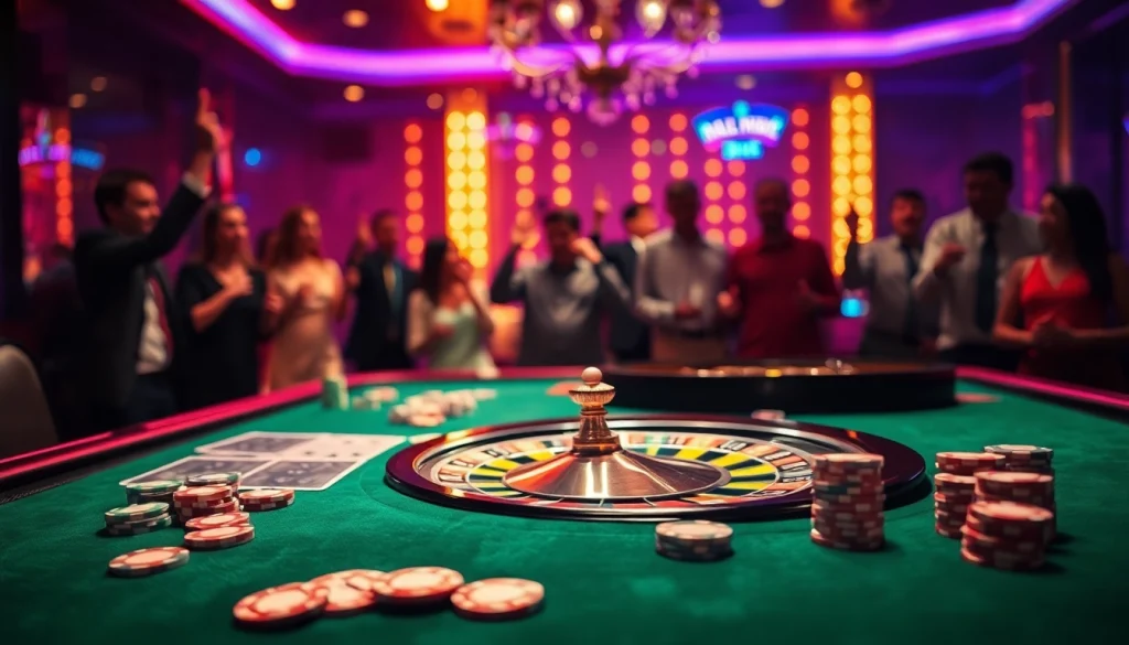 Menangkan permainan dengan zoom188 yang dikelilingi warna-warni chip poker dan kartu.