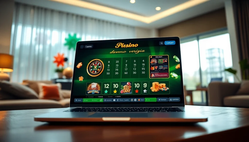 Pinco Casino demo versiya təqdimatında interaktiv oyun platforması.