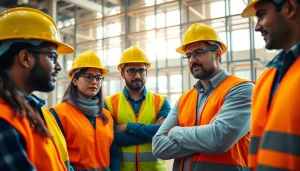 Enhanced construction safety training session with diverse workers engaging actively.