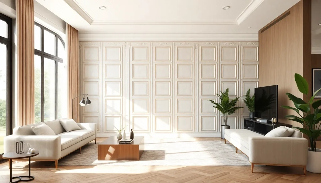 Enhance your space with stunning wall panelling sheets in a beautifully designed interior.