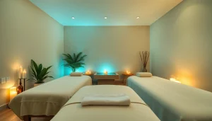 부드러운 조명과 편안한 장식이 어우러진 고요한 스웨디시 마사지 환경에서 구미스웨디시의 휴식을 경험하세요.